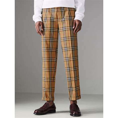 burberry print trousers|burberry trousers men's vintage.